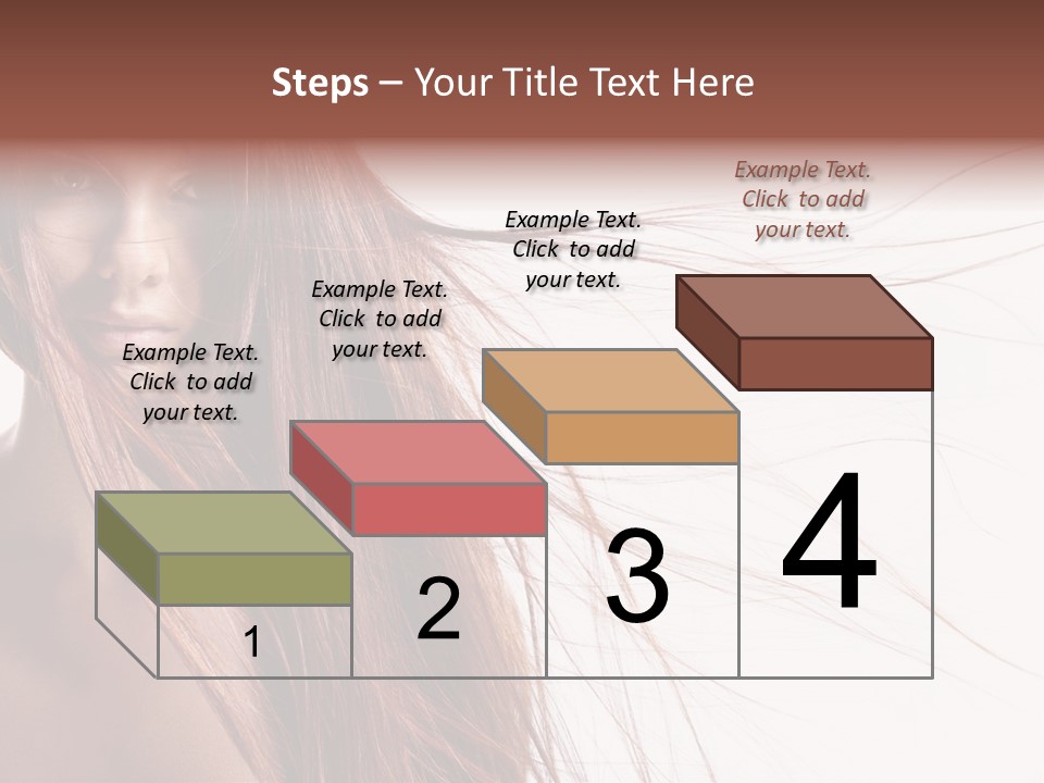 Woman Model Hairstyle PowerPoint Template