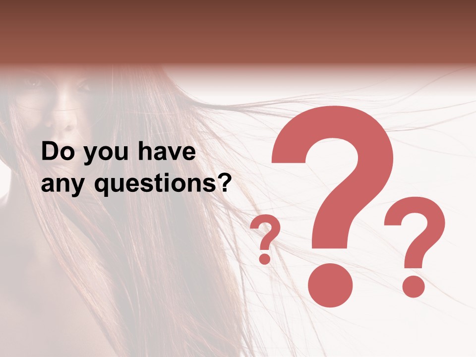 Woman Model Hairstyle PowerPoint Template