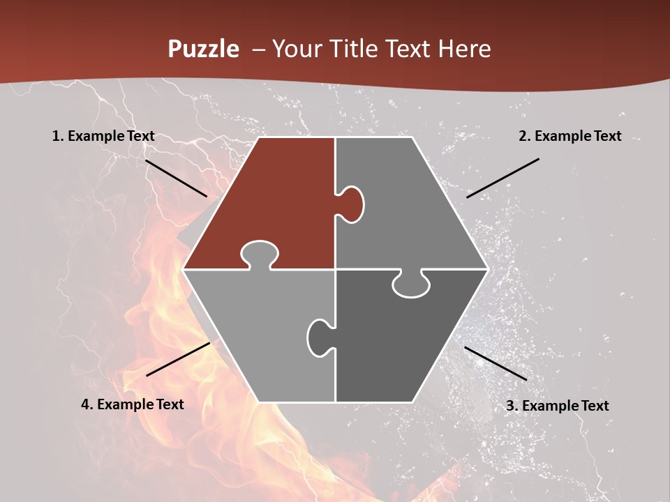 Fire Black Splash PowerPoint Template