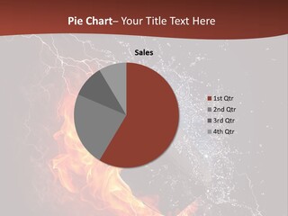 Fire Black Splash PowerPoint Template