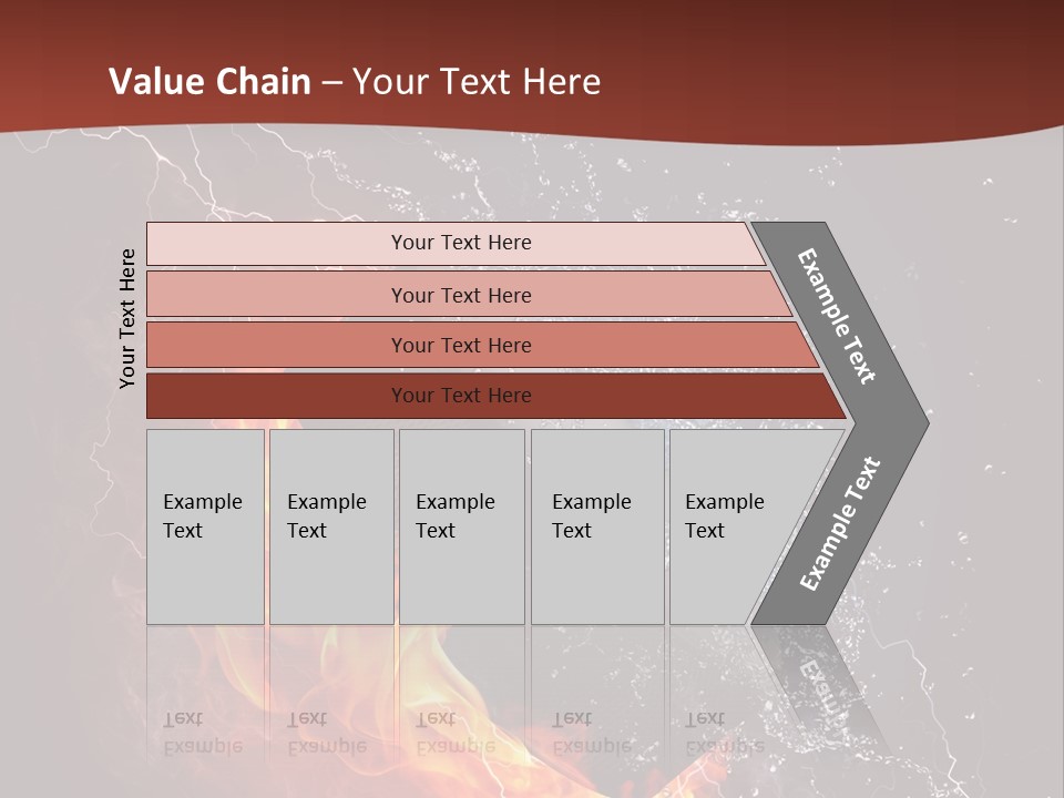 Fire Black Splash PowerPoint Template