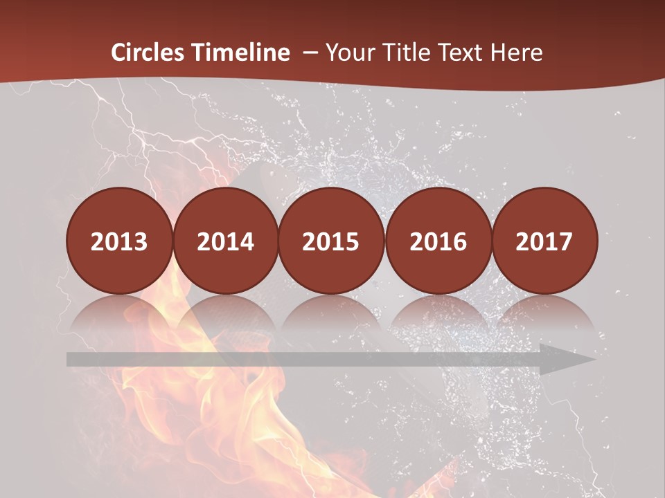 Fire Black Splash PowerPoint Template