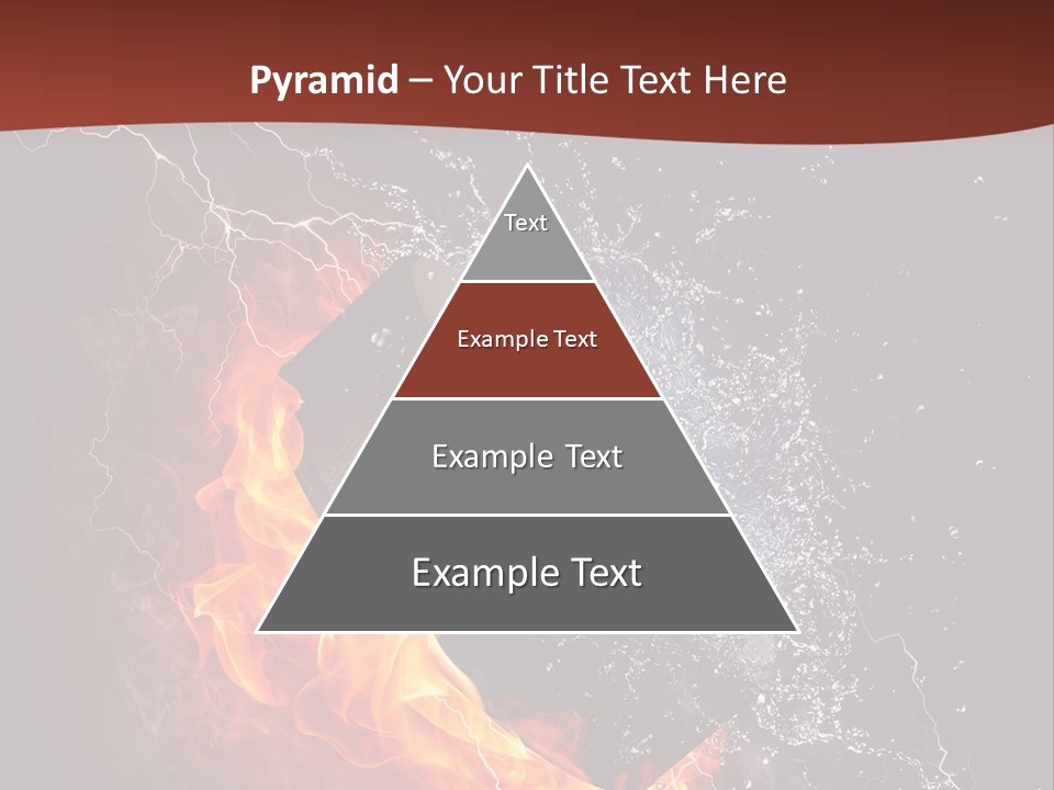 Fire Black Splash PowerPoint Template