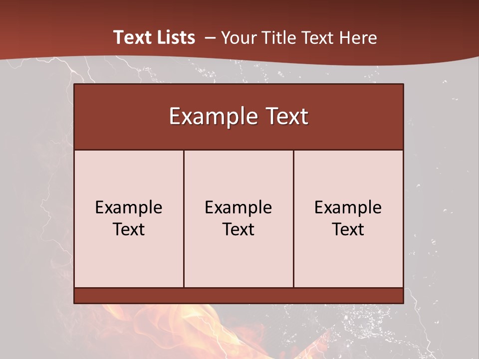 Fire Black Splash PowerPoint Template