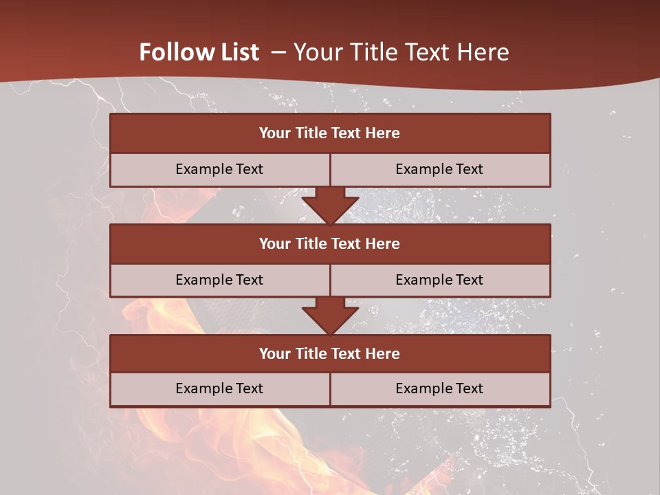 Fire Black Splash PowerPoint Template