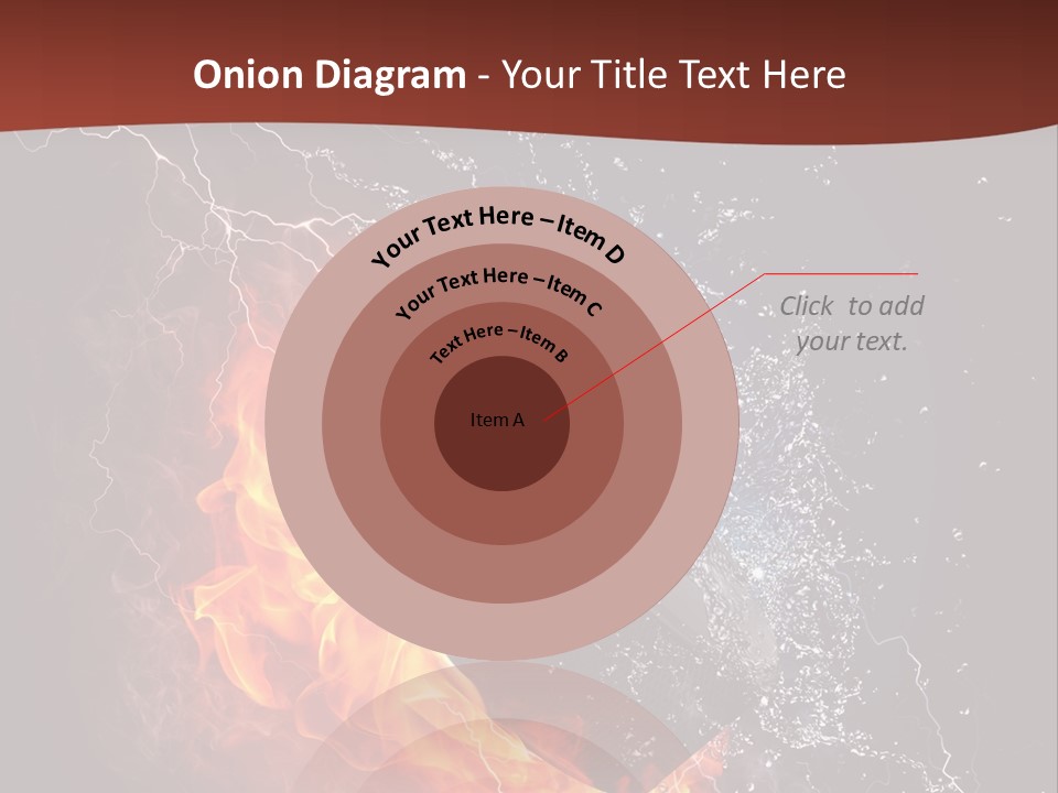 Fire Black Splash PowerPoint Template