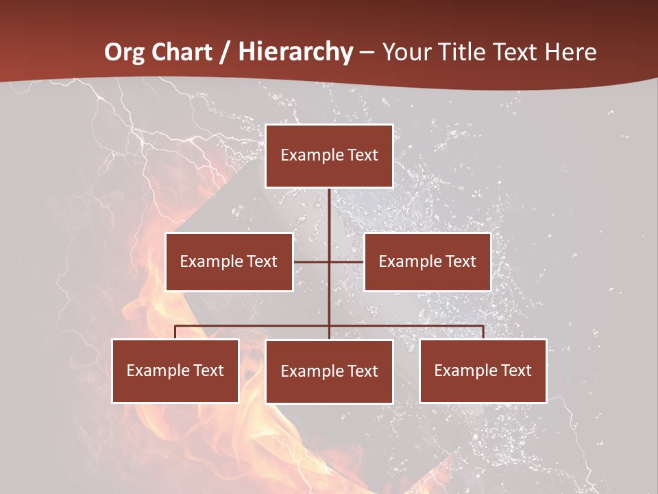 Fire Black Splash PowerPoint Template