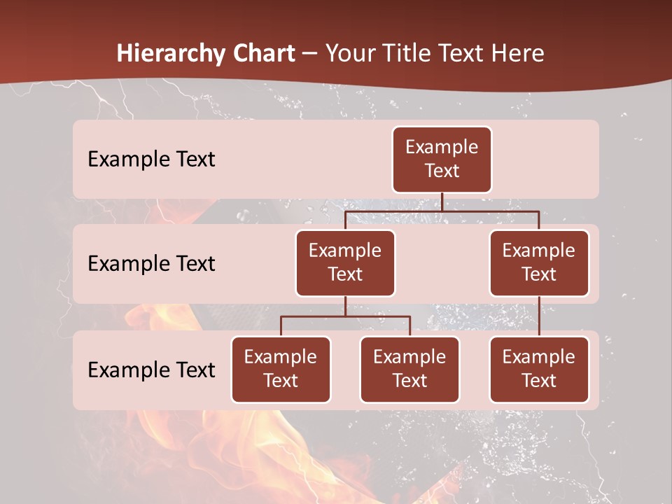 Fire Black Splash PowerPoint Template