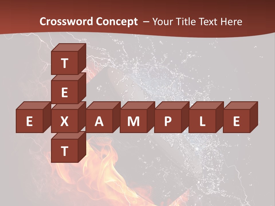 Fire Black Splash PowerPoint Template