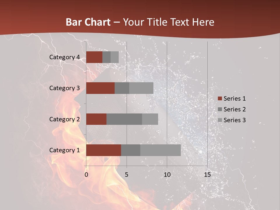 Fire Black Splash PowerPoint Template