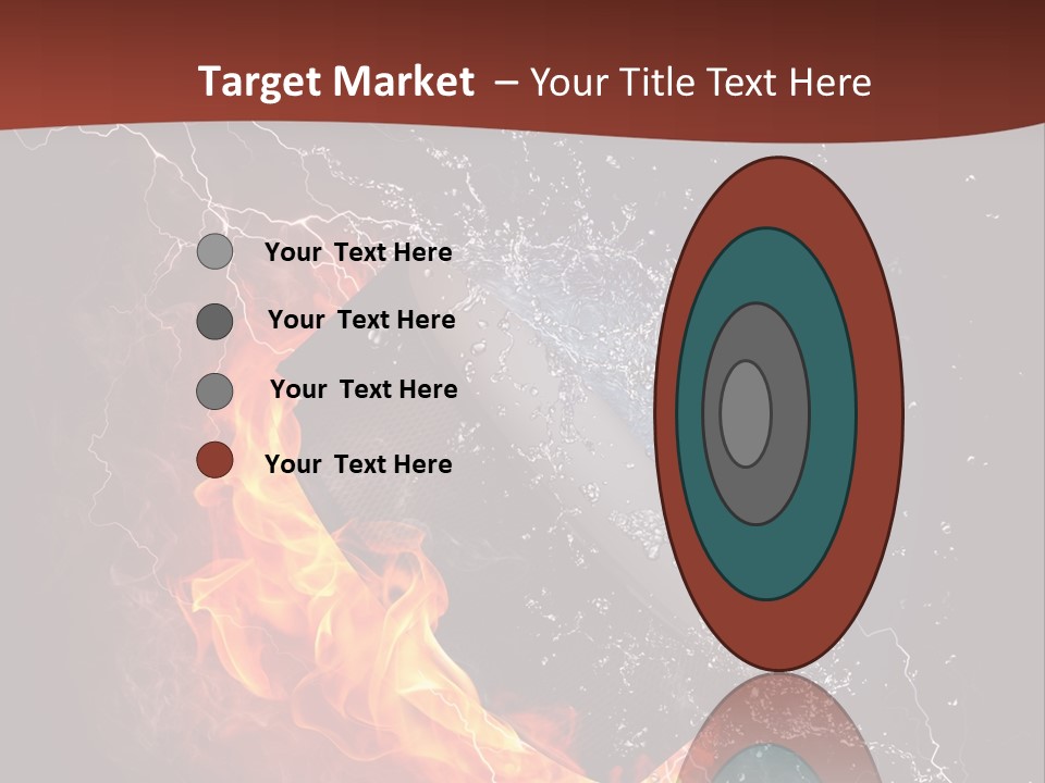 Fire Black Splash PowerPoint Template