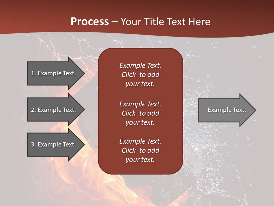 Fire Black Splash PowerPoint Template