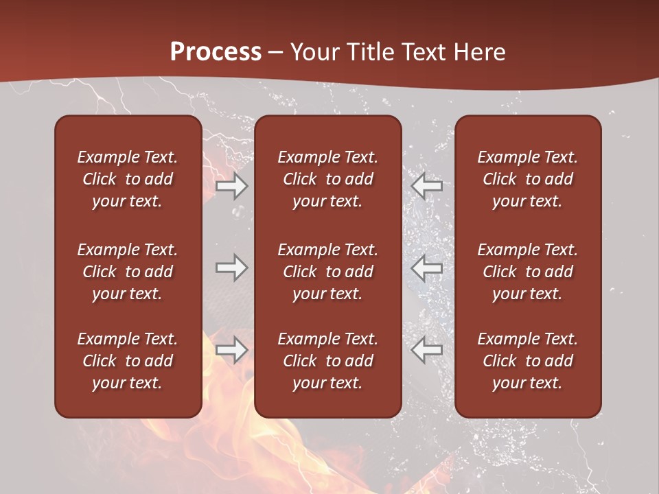 Fire Black Splash PowerPoint Template