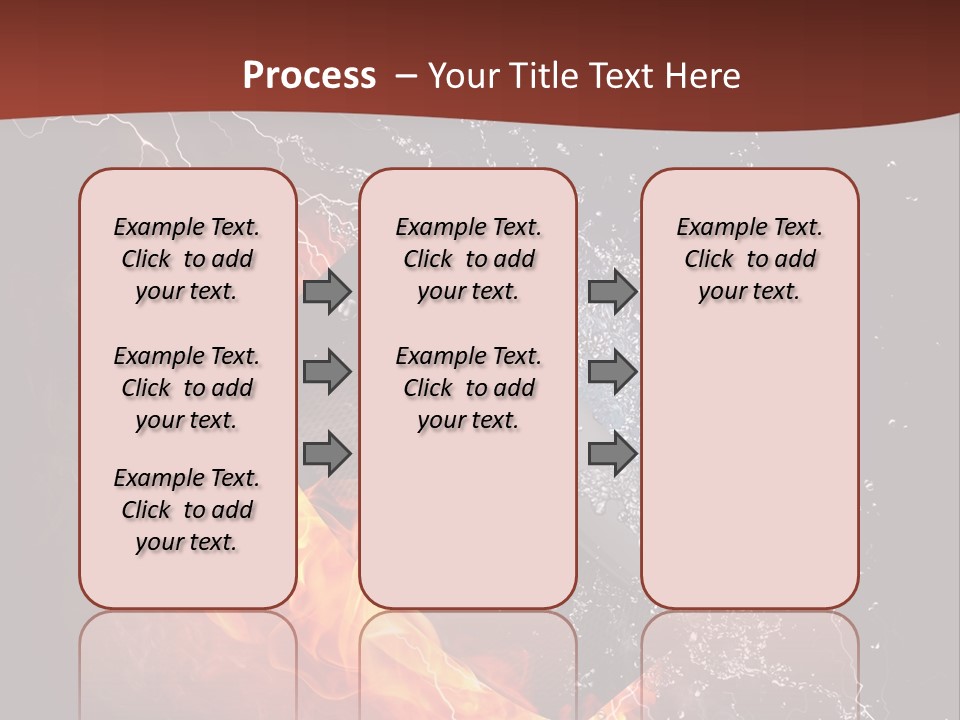 Fire Black Splash PowerPoint Template