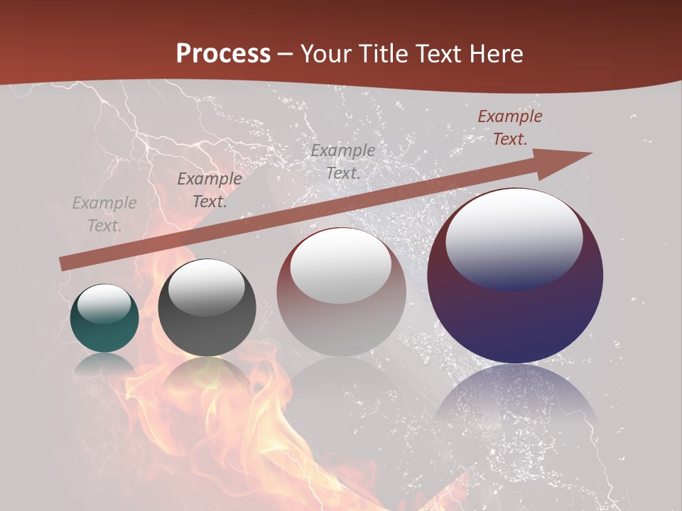 Fire Black Splash PowerPoint Template