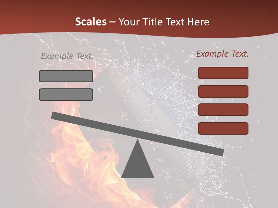 Fire Black Splash PowerPoint Template