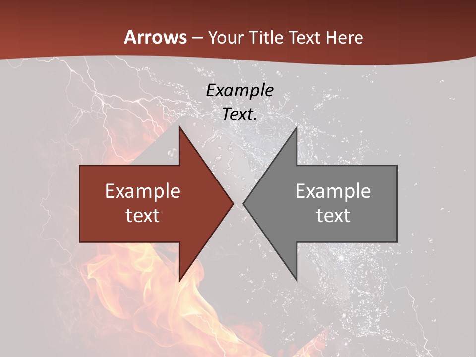 Fire Black Splash PowerPoint Template