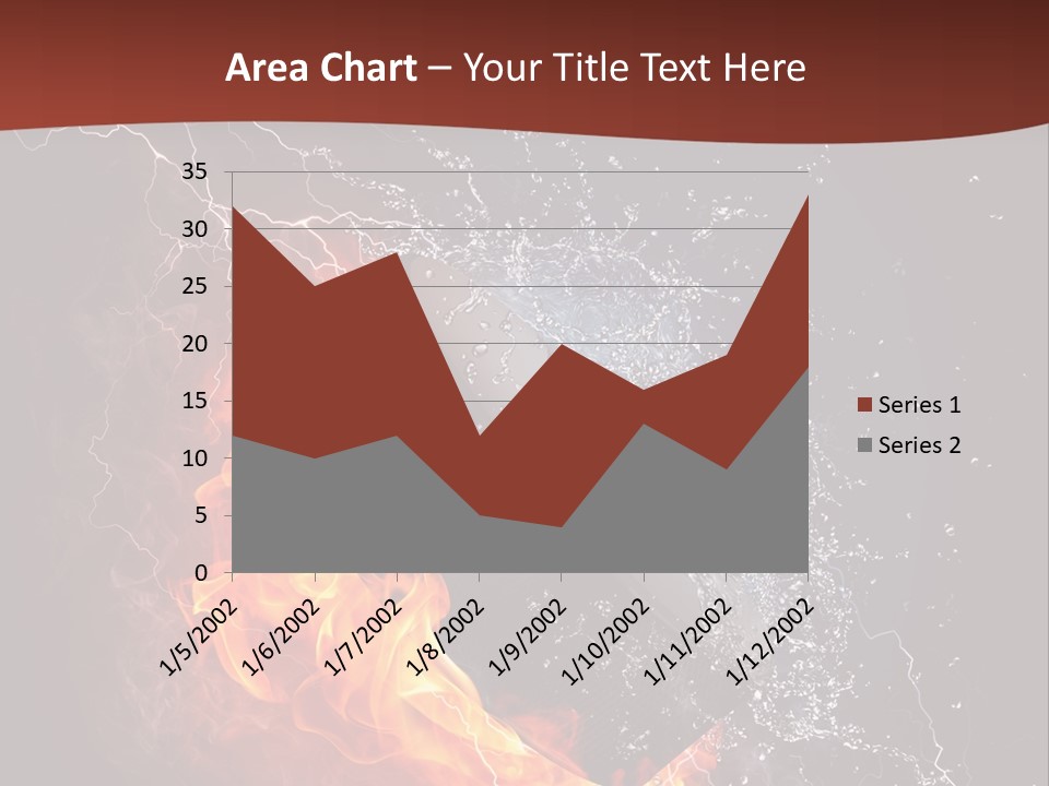 Fire Black Splash PowerPoint Template