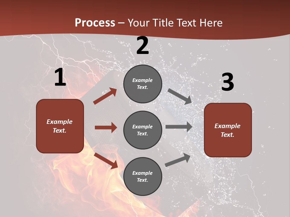 Fire Black Splash PowerPoint Template
