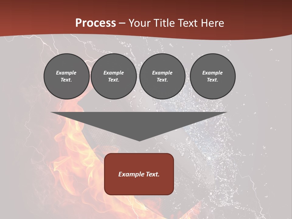 Fire Black Splash PowerPoint Template