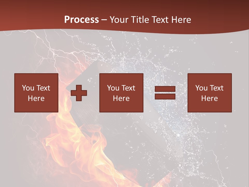 Fire Black Splash PowerPoint Template