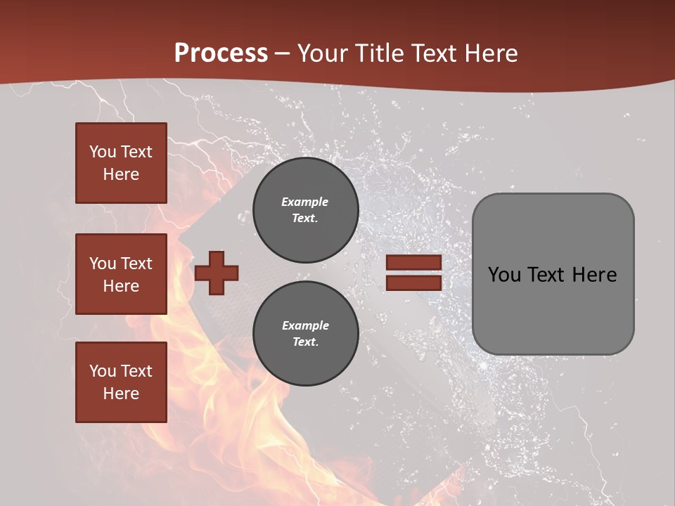 Fire Black Splash PowerPoint Template