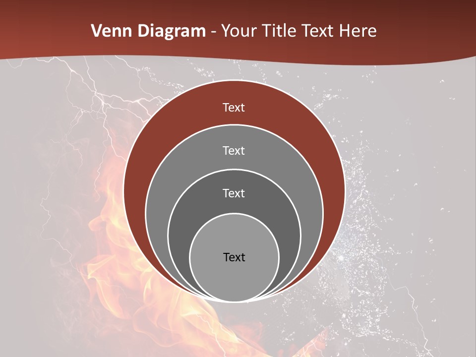 Fire Black Splash PowerPoint Template