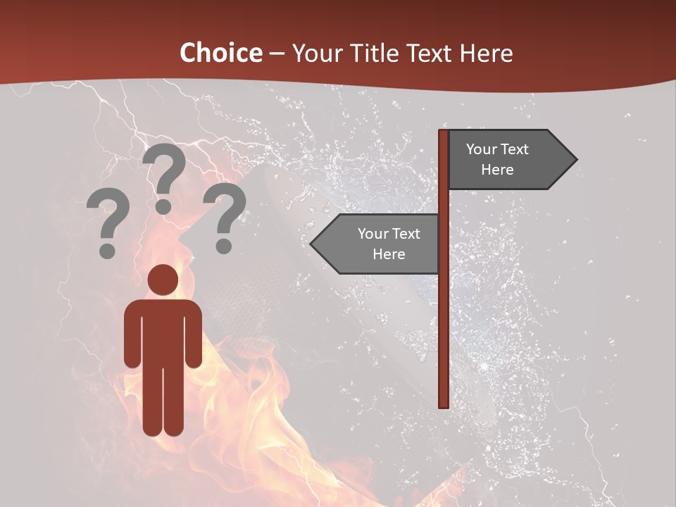 Fire Black Splash PowerPoint Template