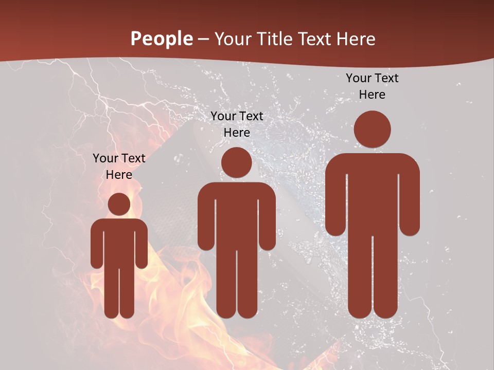 Fire Black Splash PowerPoint Template
