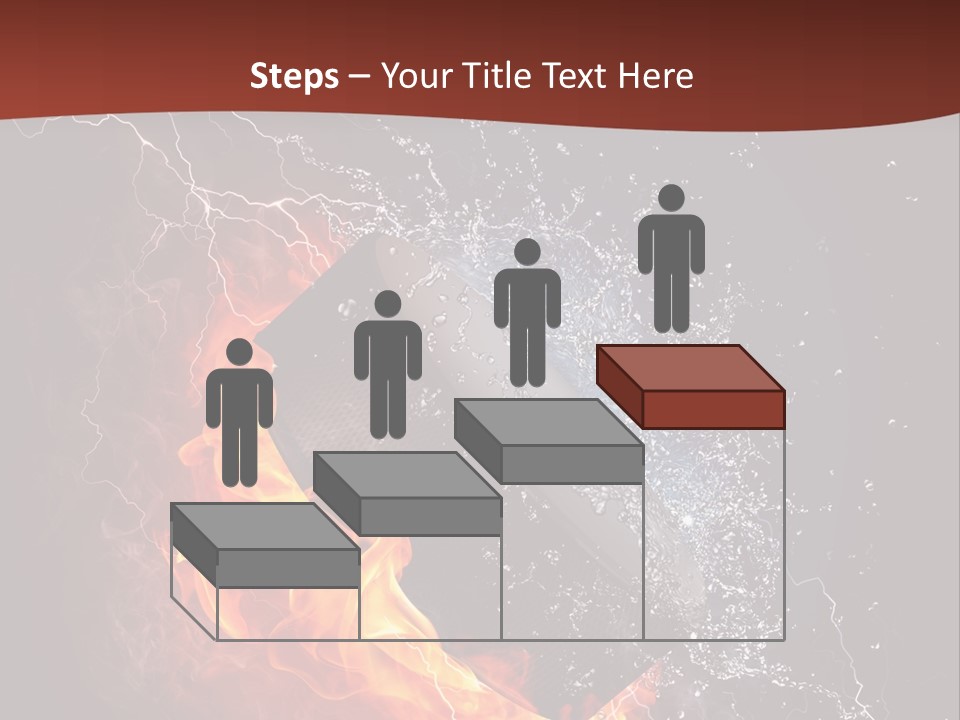 Fire Black Splash PowerPoint Template