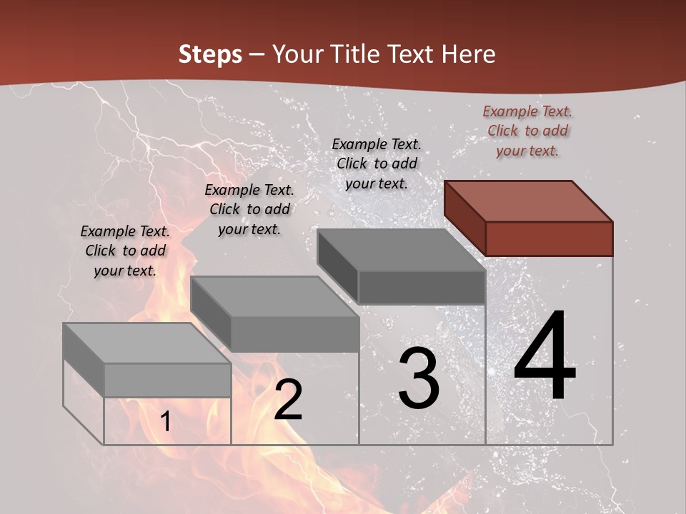 Fire Black Splash PowerPoint Template