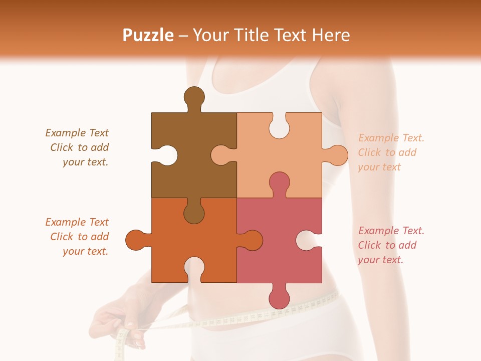 Teens Wellness White PowerPoint Template