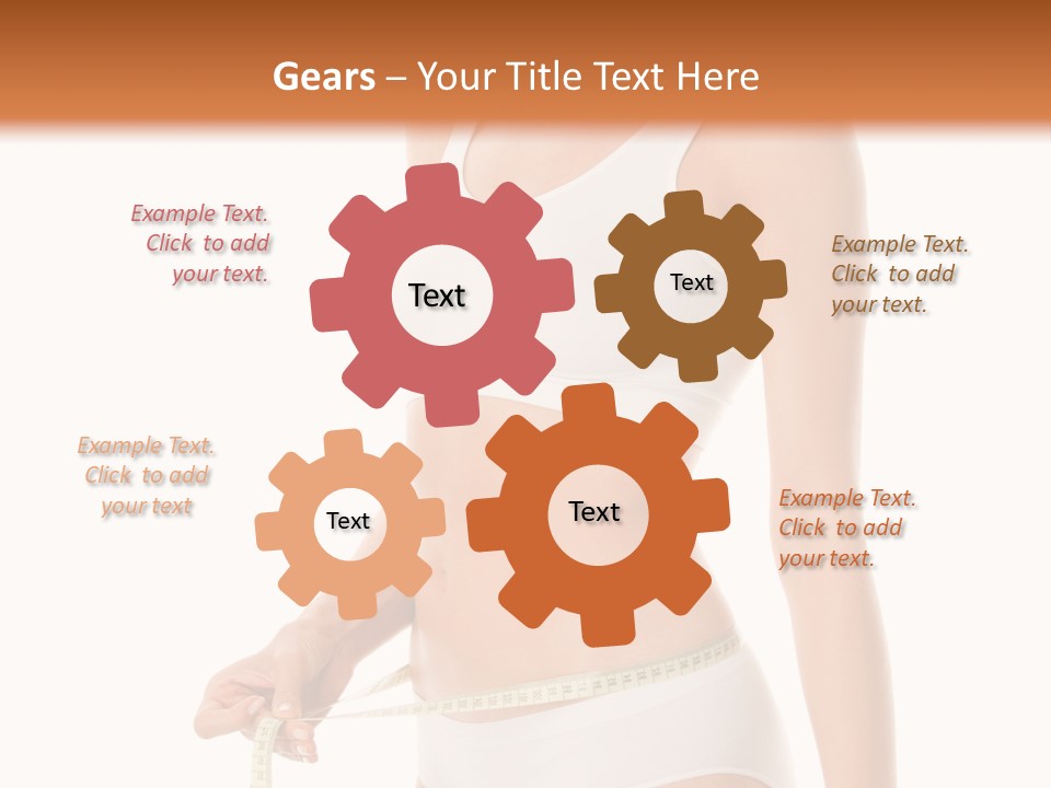 Teens Wellness White PowerPoint Template