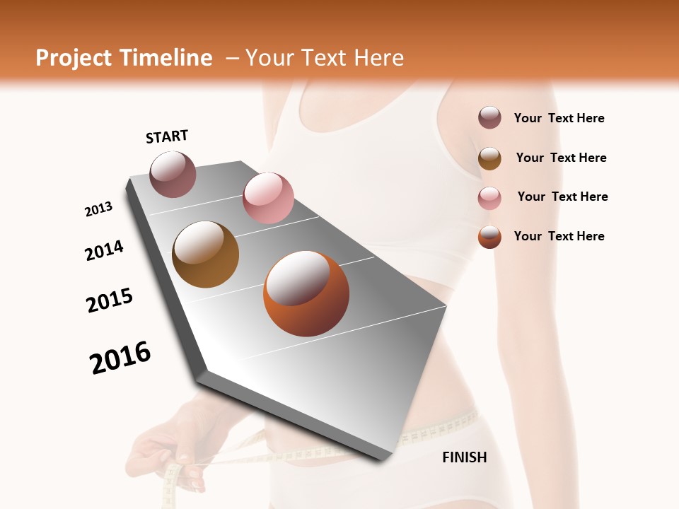 Teens Wellness White PowerPoint Template