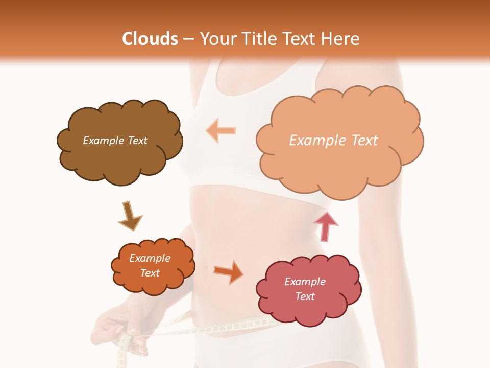 Teens Wellness White PowerPoint Template