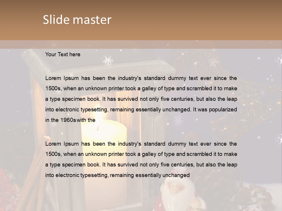 Fir Cone Shine China PowerPoint Template