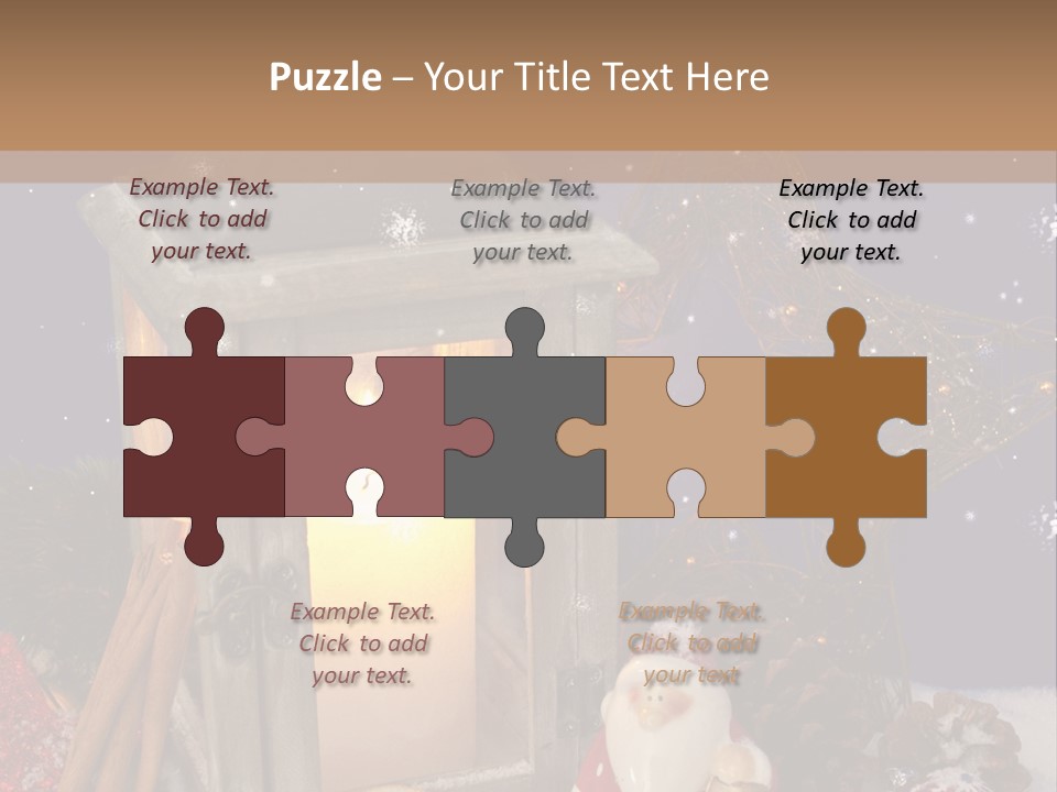 Fir Cone Shine China PowerPoint Template