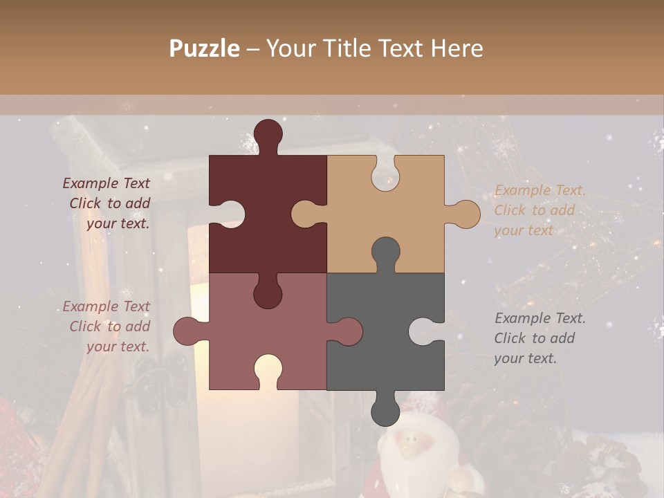 Fir Cone Shine China PowerPoint Template