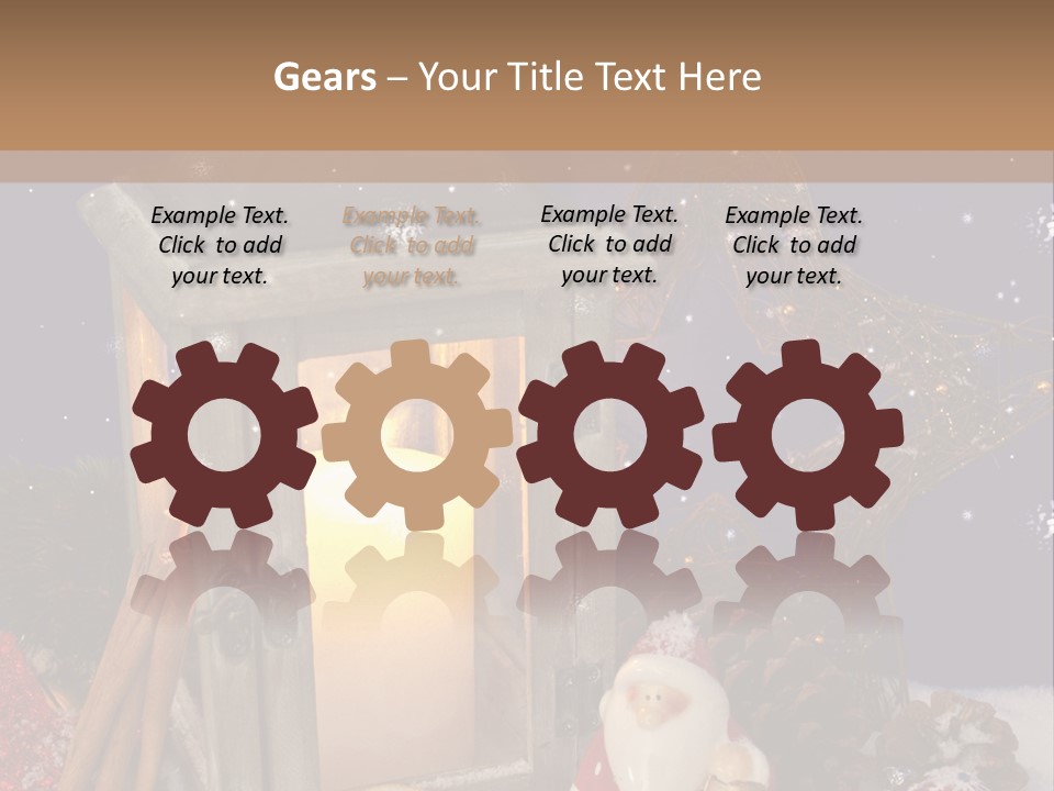 Fir Cone Shine China PowerPoint Template