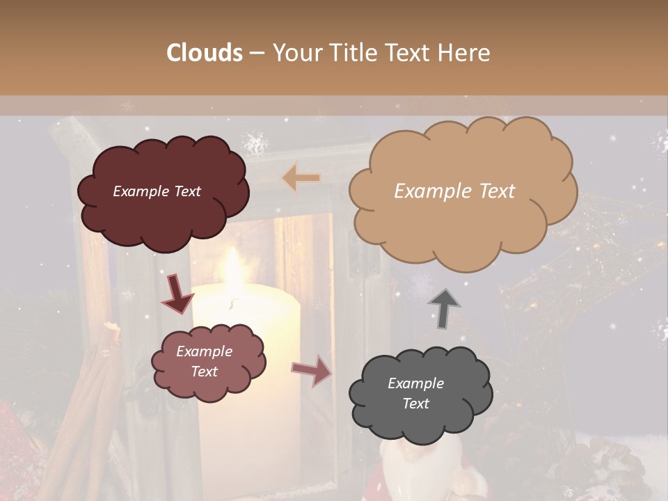 Fir Cone Shine China PowerPoint Template