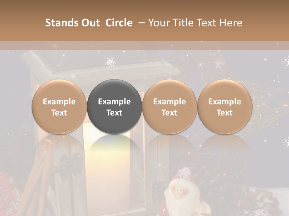 Fir Cone Shine China PowerPoint Template