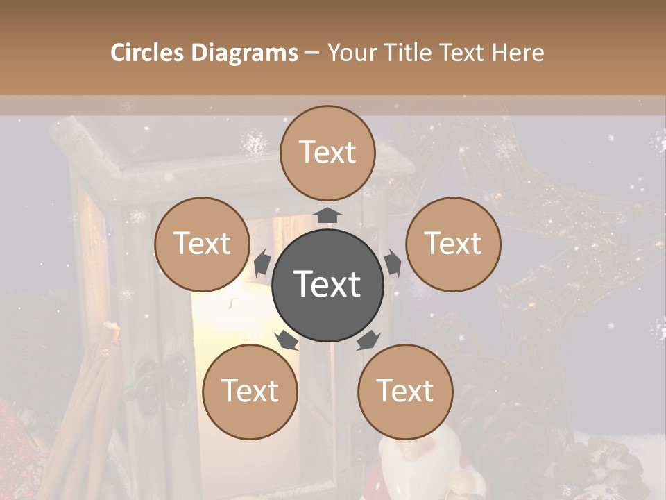 Fir Cone Shine China PowerPoint Template
