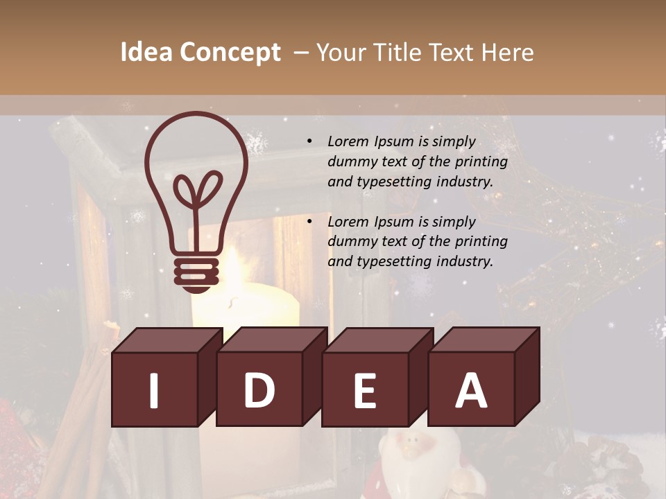 Fir Cone Shine China PowerPoint Template