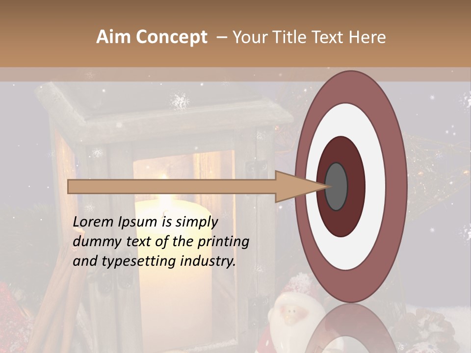 Fir Cone Shine China PowerPoint Template