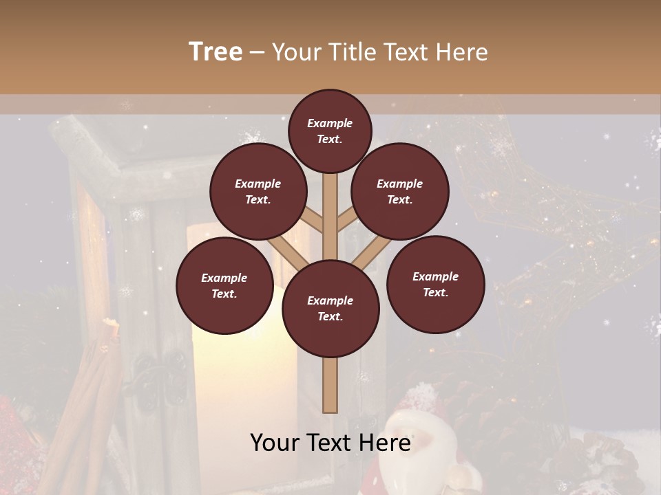 Fir Cone Shine China PowerPoint Template