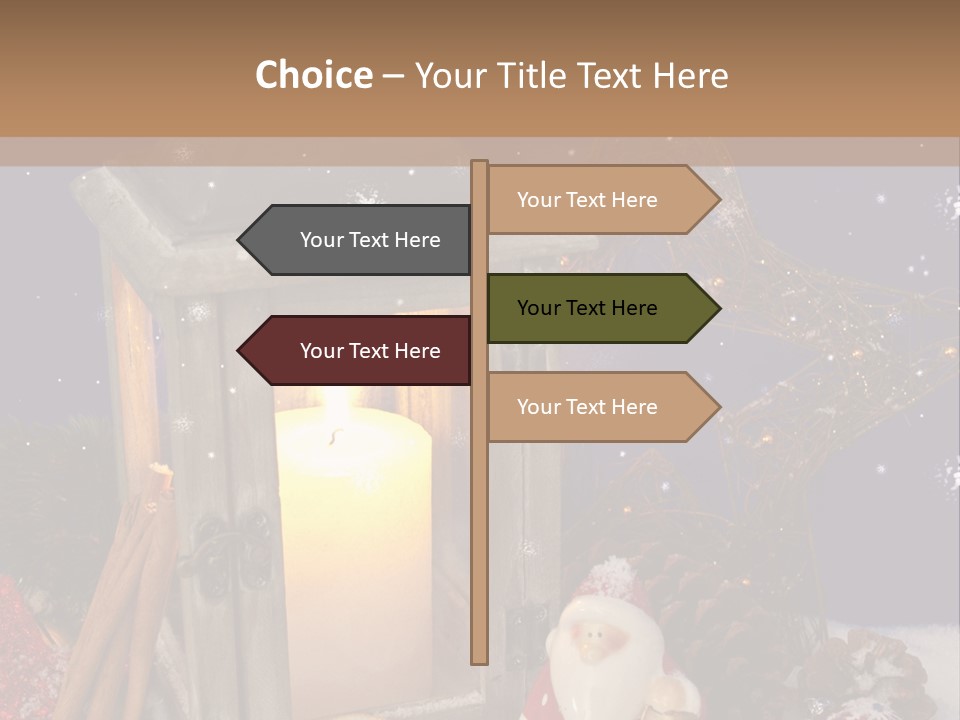 Fir Cone Shine China PowerPoint Template