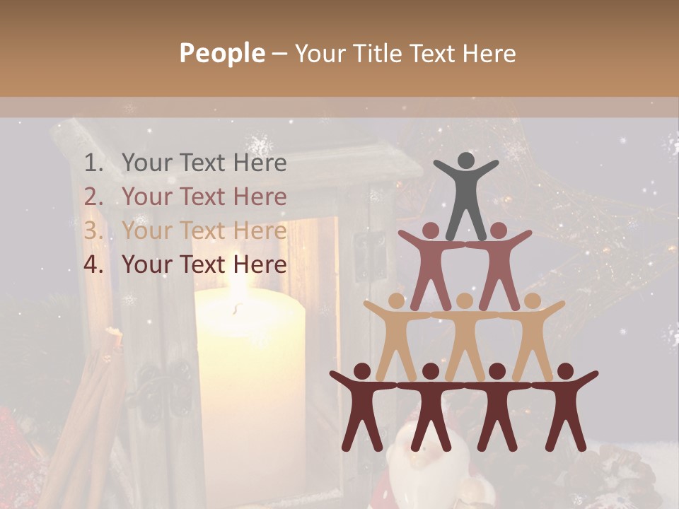 Fir Cone Shine China PowerPoint Template