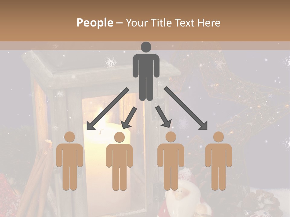 Fir Cone Shine China PowerPoint Template