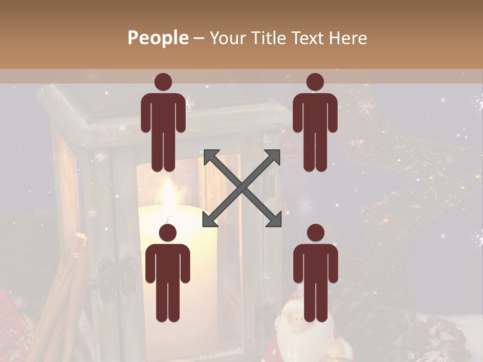 Fir Cone Shine China PowerPoint Template