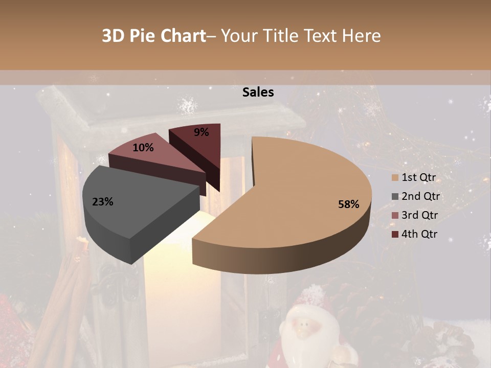 Fir Cone Shine China PowerPoint Template